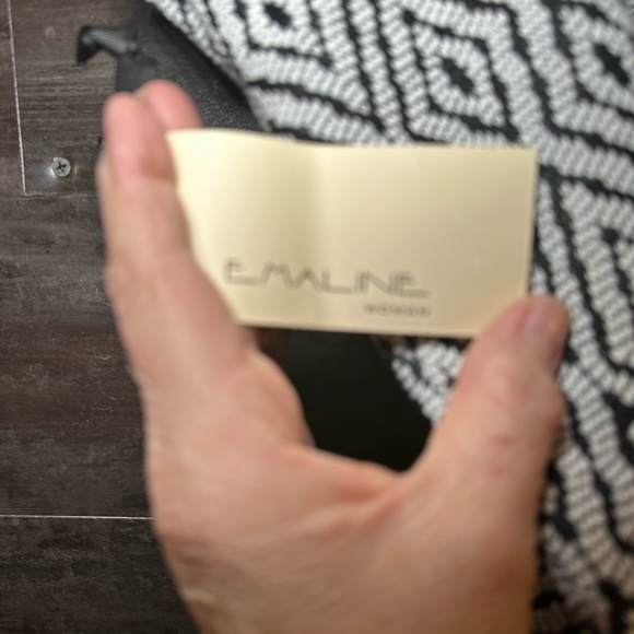 Emaline Black Lined Pencil Skirt Diamond Geometric Pattern Women's Size 22 W $58 - Picture 4 of 5